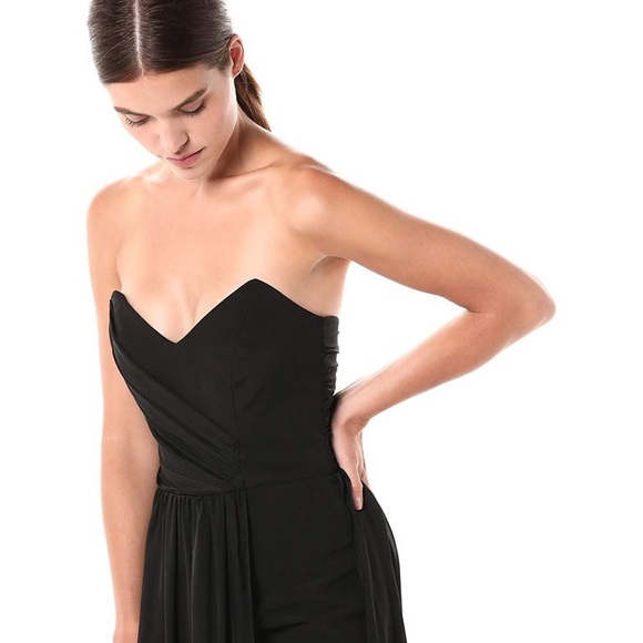 Nicole Miller Strapless Black Gown Size 8 - runs small - Picture 3 of 5